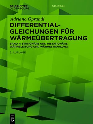 cover image of Differentialgleichungen für Wärmeübertragung